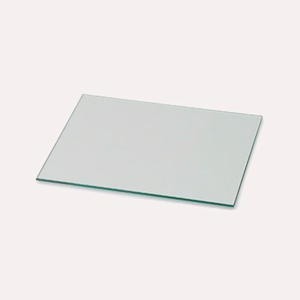 Glasshylle for korpus 50cm inkl. hyllestøtter i metall