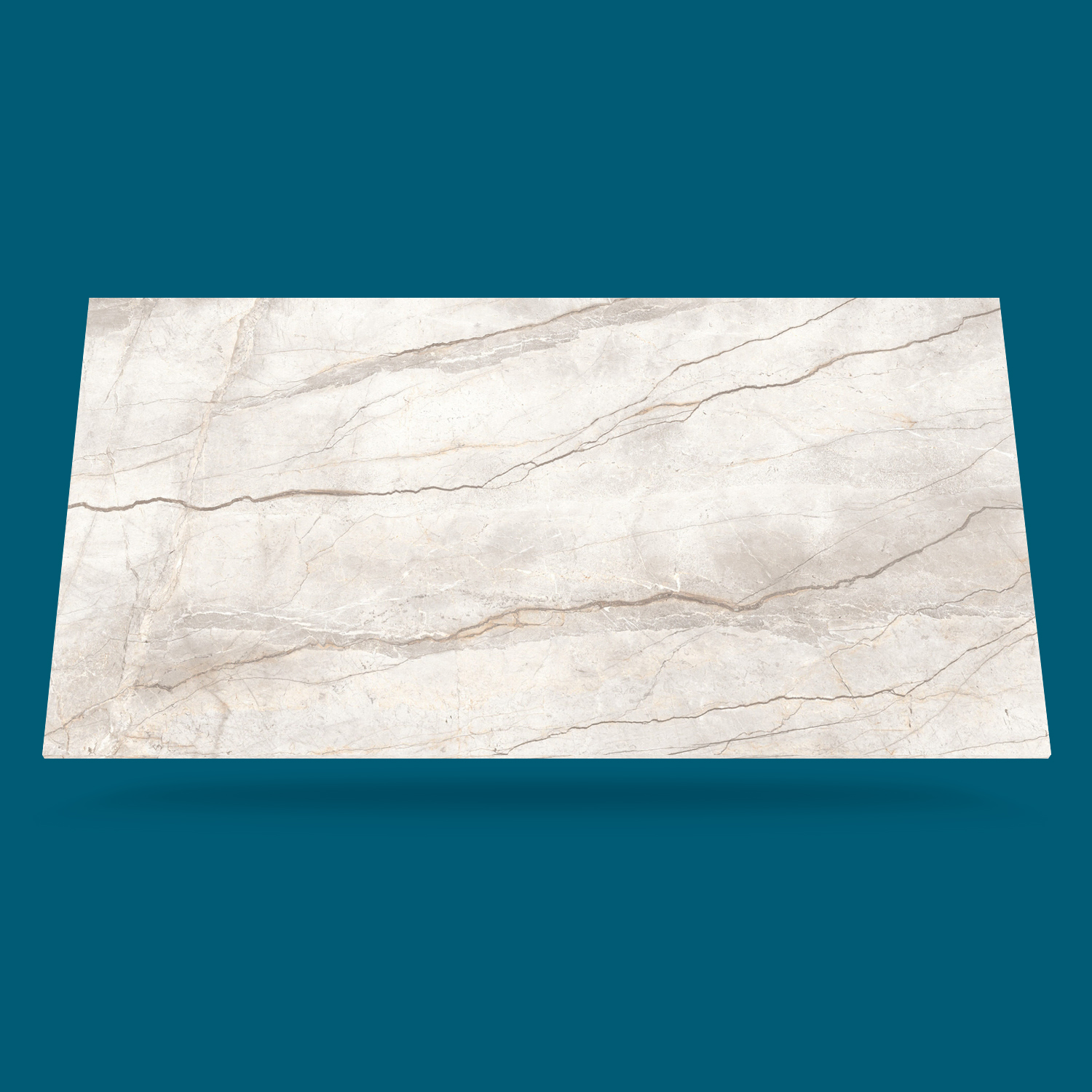 White Silver Root Keramik bordplade på mål