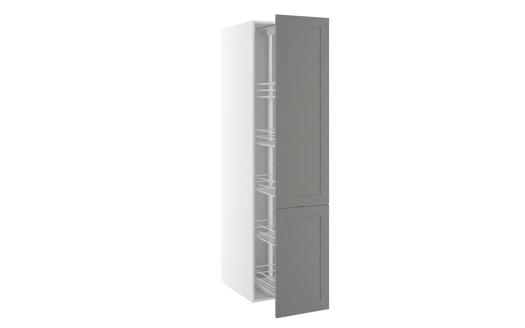 Høyskap med uttrekk - Houston Steel Grey