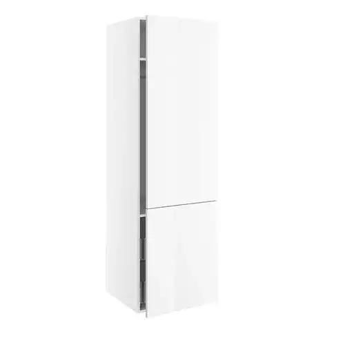 Garderobeskap 180-195 cm høyde - Chicago White High Gloss