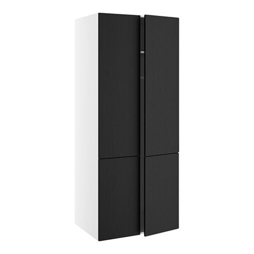 Garderobeskap 100-110-120 cm bredde - Cleveland Black Structure