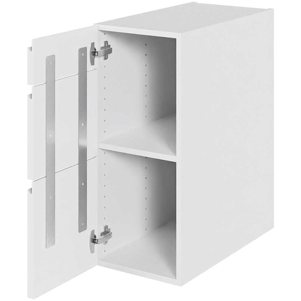 Multi-Living Kjøkken hylleskaps i Hvit Grepsfri H: 70,4 cm D: 60,0 cm - 1 dør inkludert 1 hylle - Bredde: 30 cm