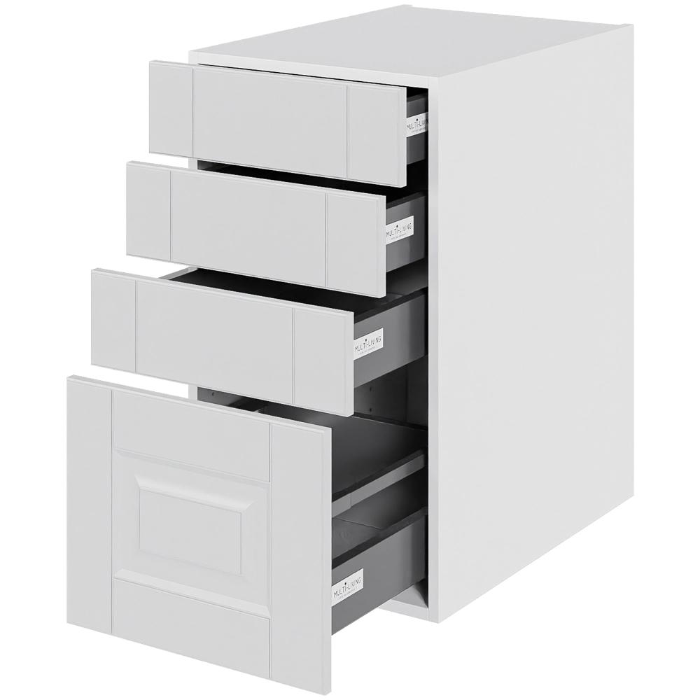 skuff i Romantik H: 70,4 cm D: 60,0 cm - 4 delvis uttrekkbare/soft close- korpus - Bredde: 40 cm