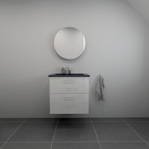 BADSÆT 62 CM Sort Granitex vask