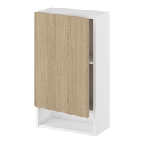 Badoverskab, 572mm låge, 2 hylder, åben nederst. H:704 B:300 D:200