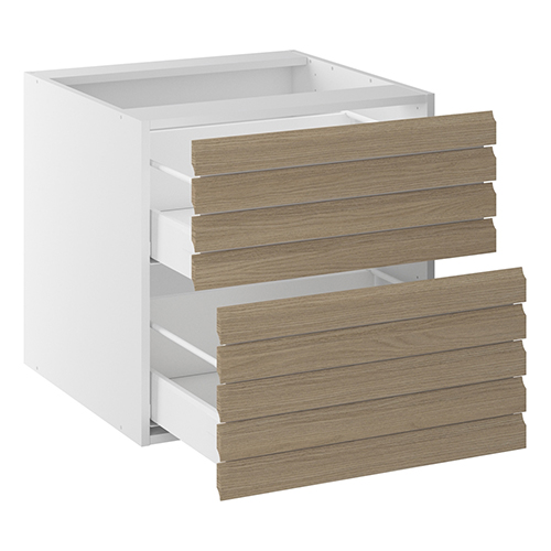 Badvaskeskab lavt Line m/2 skuffer H:576 D:450 B:600