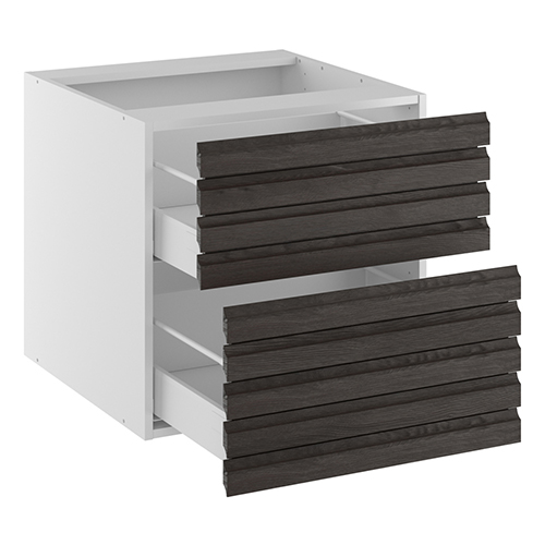 Badvaskeskab lavt Line m/2 skuffer H:576 D:450 B:600