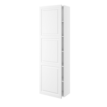 Hyldeskab 1/2 dybde 5 hylder og 1 låge H:1952 D:320 B:400