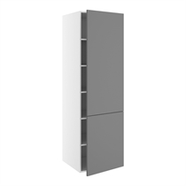 Hyldeskab m/5 hylder med 2-delt låge H:1952 D:580 B:400