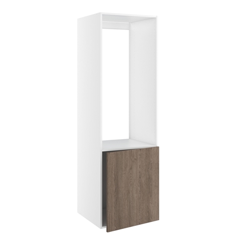 Skap for frittstående kjøleskap - Cleveland Grey Oak