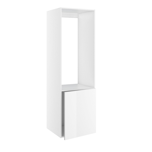 Skap for frittstående kjøleskap - Chicago White High Gloss