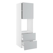 Højskab til ovn/micro nichemål 592x567 mm. m/skuffer H:316 og låge H:700 H:1952 D:580 B:600