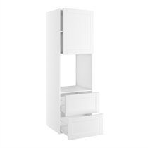 Højskab til ovn/micro nichemål 592x567 mm. m/skuffer H:316 og låge H:700 H:1952 D:580 B:600