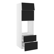 Højskab til ovn/micro nichemål 592x567 mm. m/skuffer H:316 og 252, liftdoor H:444, toplåge H:316 H:1952 D:580 B:600
