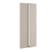 Installationsramme, m/dobbelt låger (leveres usamlet). H:1952 B:800 D:110