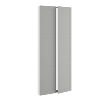 Installationsramme, m/dobbelt låger (leveres usamlet). H:1952 B:800 D:110