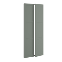 Installationsramme, m/dobbelt låger (leveres usamlet). H:1952 B:800 D:110
