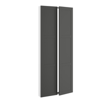 Installationsramme, m/dobbelt låger (leveres usamlet). H:1952 B:800 D:110