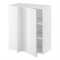 Hjørneindstiksoverskab m/2 hylder og blændplade 340 mm (låge 296 mm. - min. 640 mm. fra væg)H:704 D:320 B:600