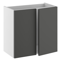 Badvaskeskab, lav, Slimline, m/dobbelt låger. H:576 B:600 D:320