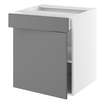 Hyldeskab m/1 skuffe og 1 hylde H:704 D:580 B:400