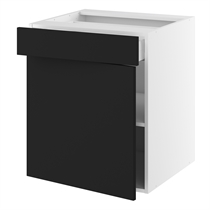 Hyldeskab m/1 skuffe og 1 hylde H:704 D:580 B:400