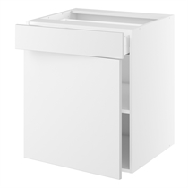 Hyldeskab m/1 skuffe og 1 hylde H:704 D:580 B:400