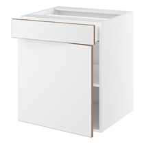 Hyldeskab m/1 skuffe og 1 hylde H:704 D:580 B:400