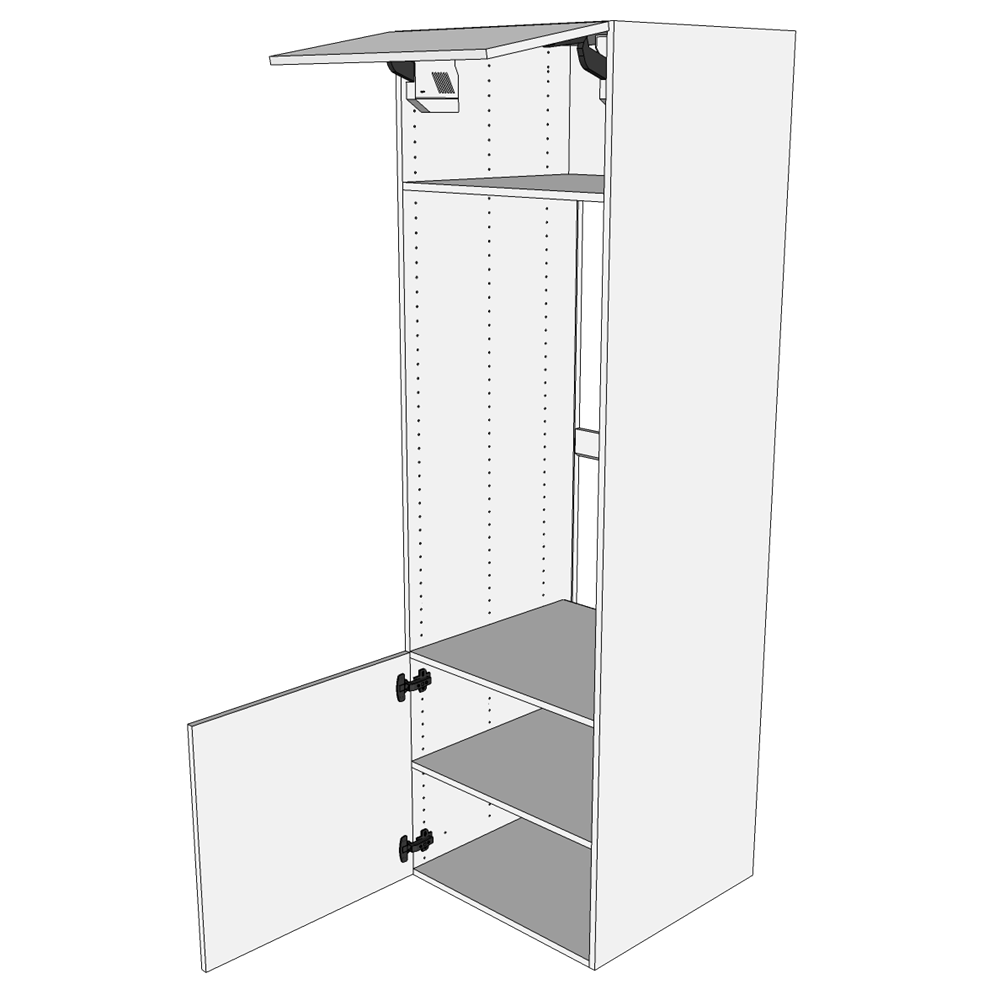 Kjøkken innbyggingsskap i Wien for korpus H: 195,2 cm D: 60,0 cm - Toppdører &amp; korpus - Bredde: 60 cm