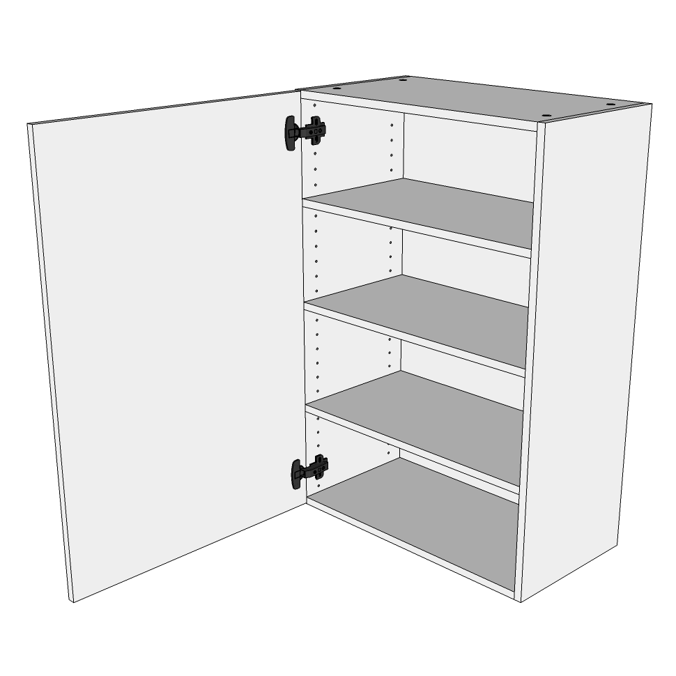 Kjøkkenhylleskap i Wien H: 89,6 cm D: 34,0 cm - Inkludert 2 korpus - Bredde: 50 cm